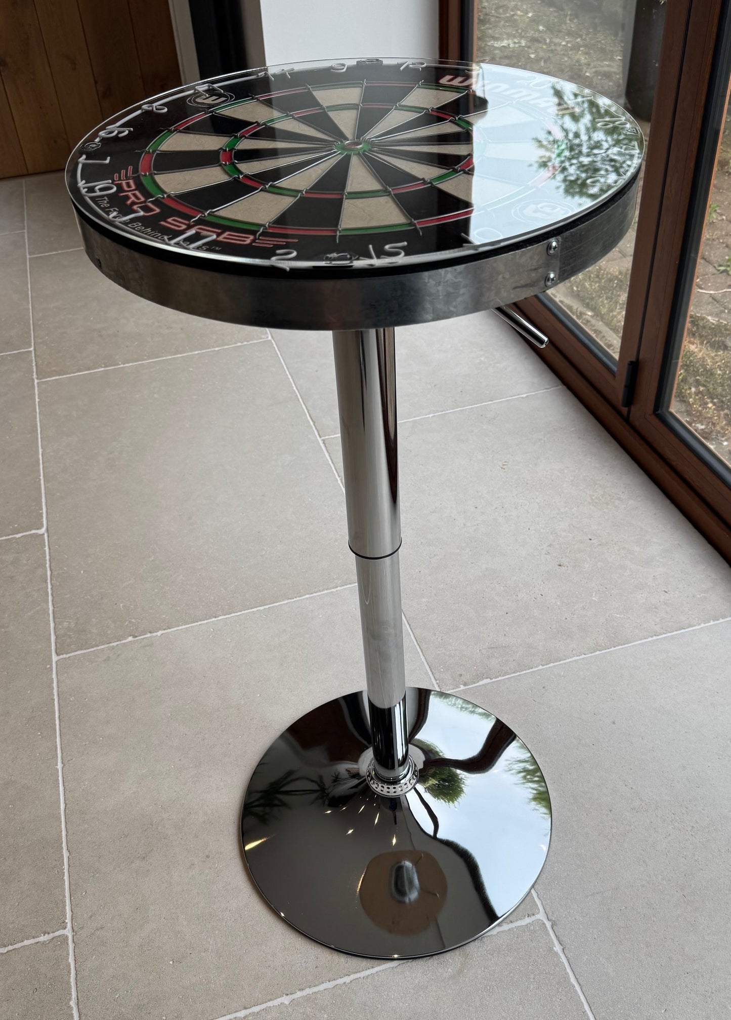 Dartboard Bar Table - Winmau - Adjustable - Oche Table
