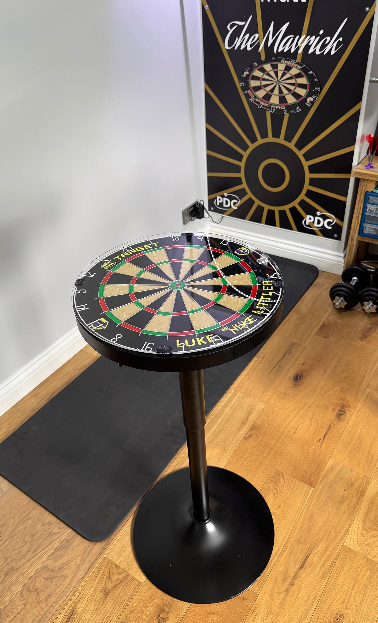 Dartboard Bar Table - Target - Adjustable - Oche Table