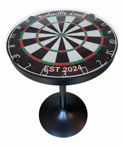 Dartboard Bar Table - Personalised - Adjustable - Oche Table