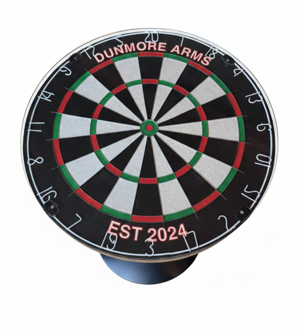 Dartboard Bar Table - Personalised - Adjustable - Oche Table