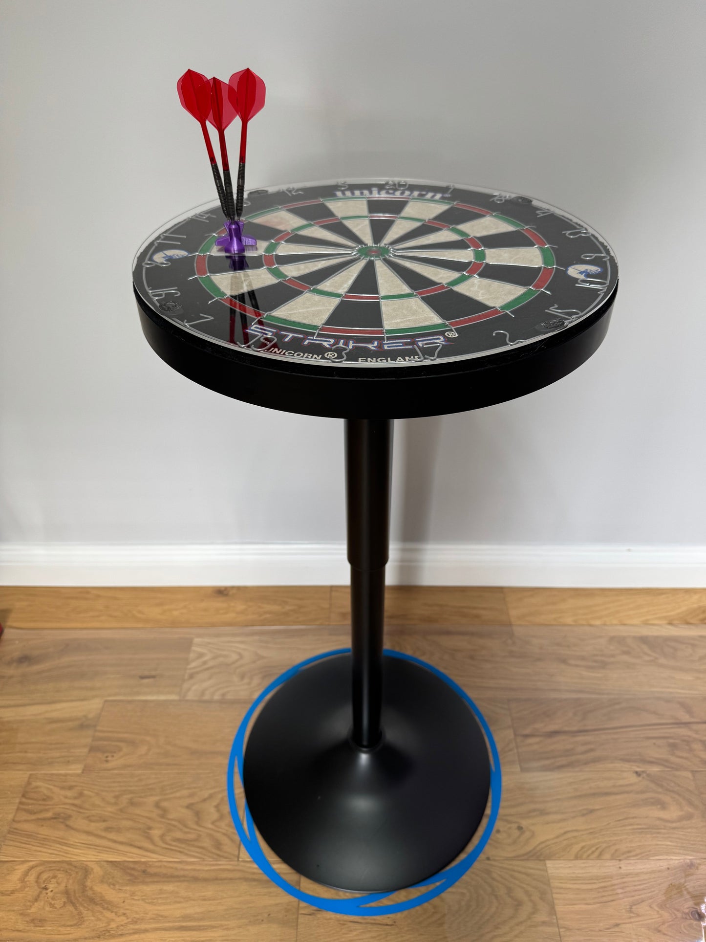 Dartboard Bar Table - Unicorn - Adjustable - Oche Table