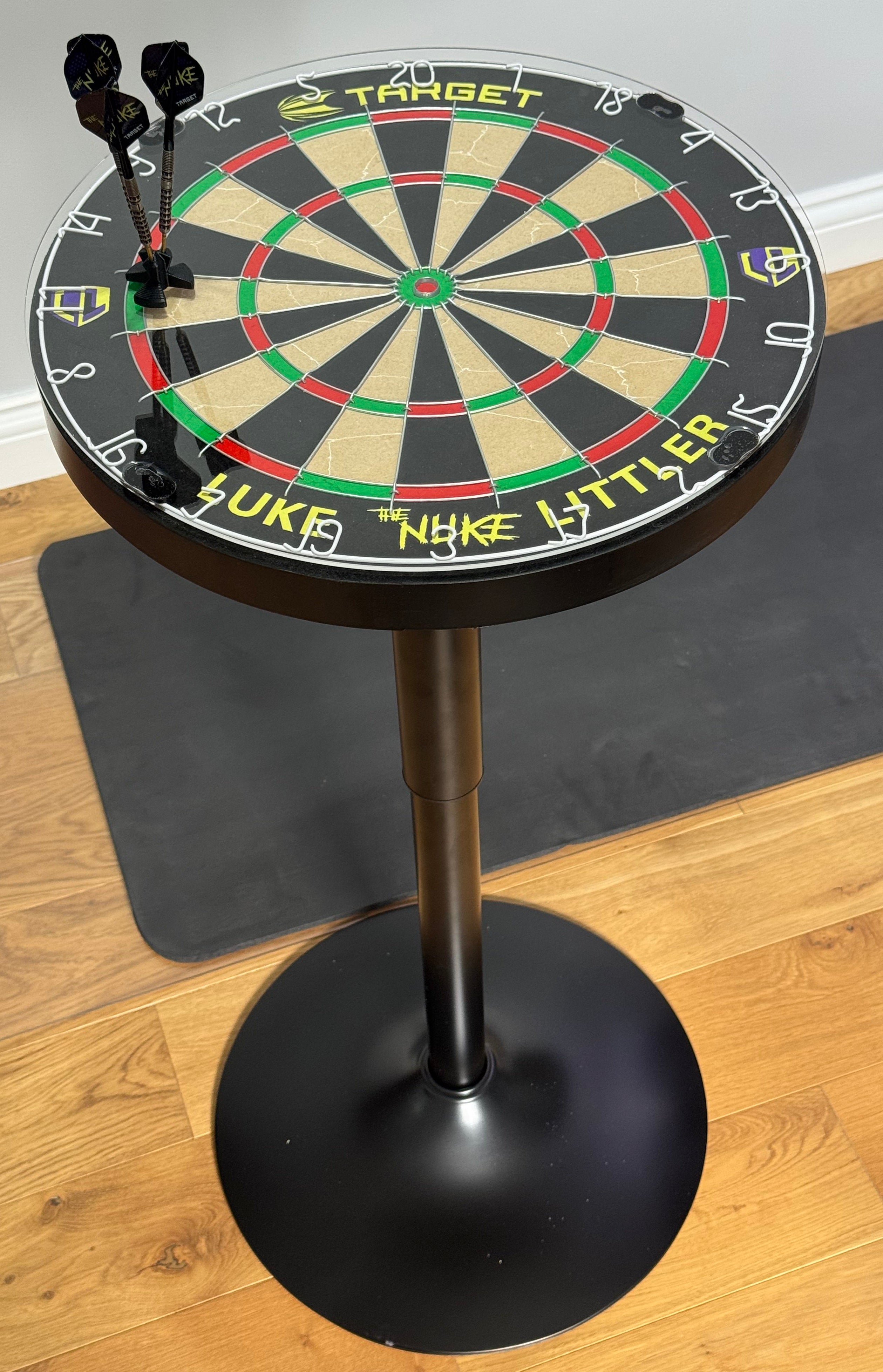 Luke Littler Dartboard Oche Table - Target The Nuke - Adjustable
