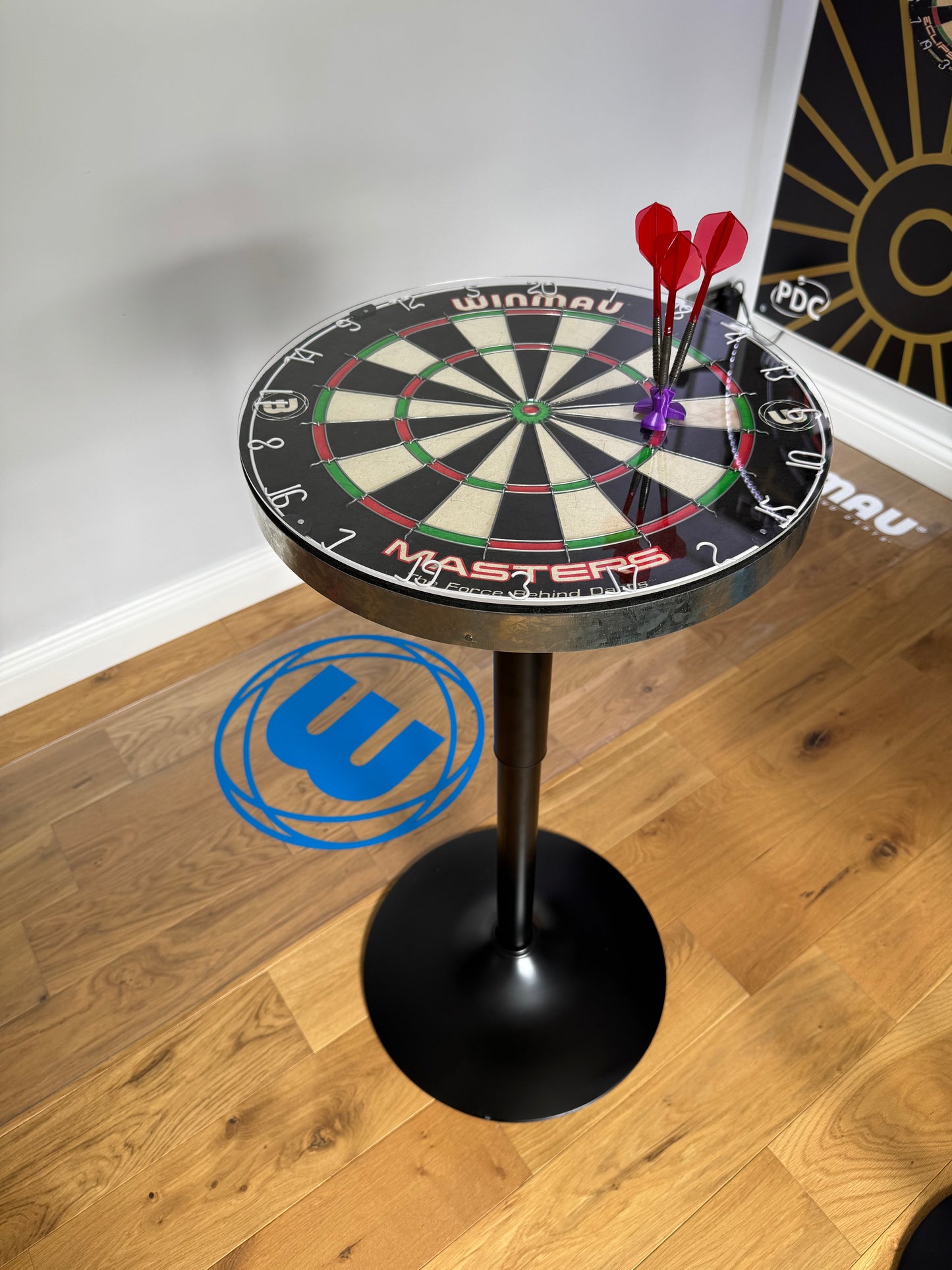 Dartboard Bar Table - Winmau - Adjustable - Oche Table