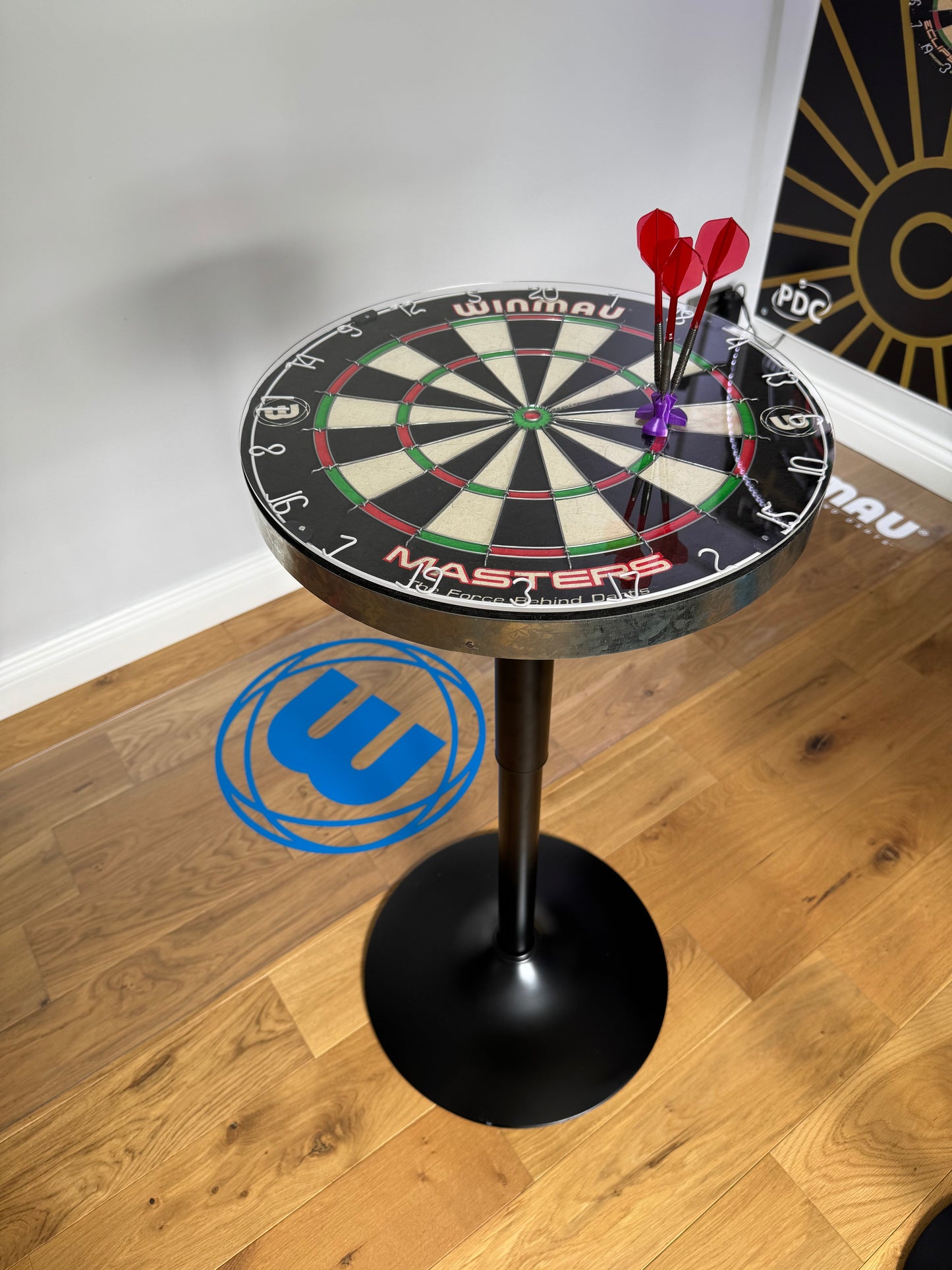 Dartboard Bar Table - Winmau - Adjustable - Oche Table