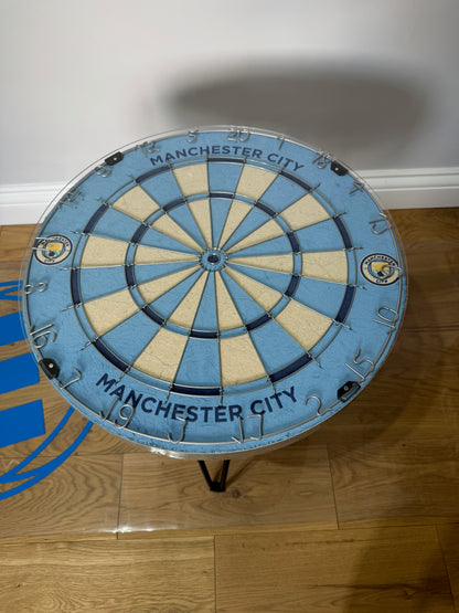 Dartboard Bar Table - Football Themed - Adjustable - Oche Table
