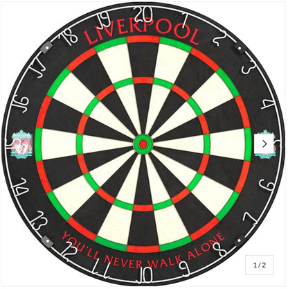 Dartboard Bar Table - Football Themed - Adjustable - Oche Table