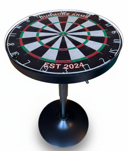 Dartboard Bar Table - Personalised - Adjustable - Oche Table